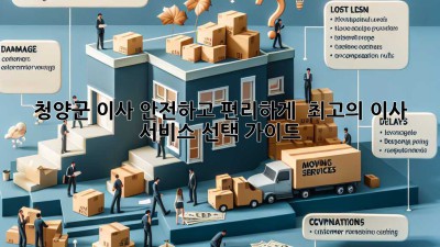 청양군 이사, 안전하고 편리하게!  최고의 이사 서비스 선택 가이드